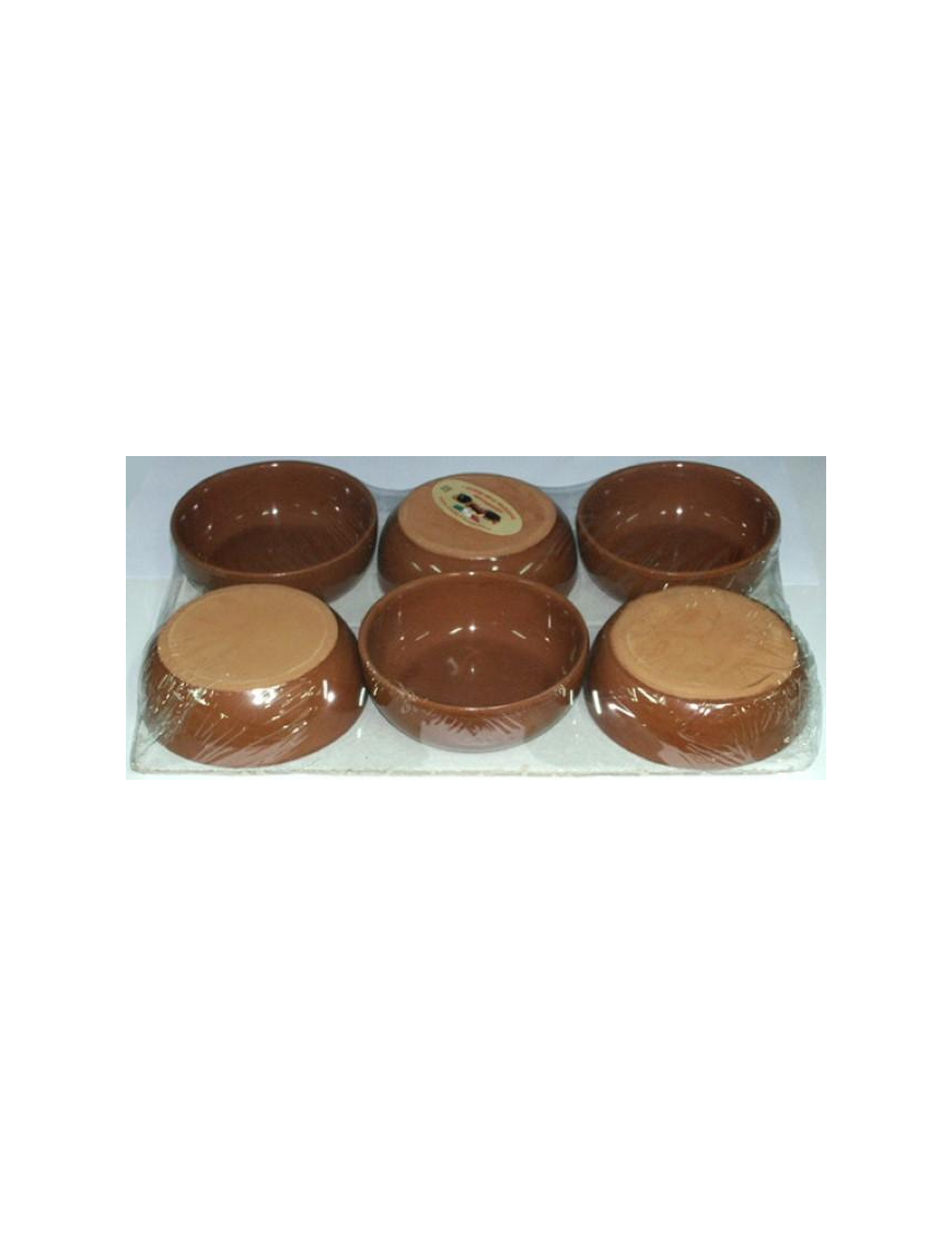 TEGAMINI SET DA 6 PEZZI BASSI DIAMETRO 15 CENTIMETRI