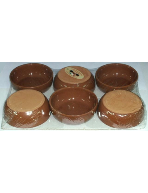 TEGAMINI SET DA 6 PEZZI BASSI DIAMETRO 15 CENTIMETRI