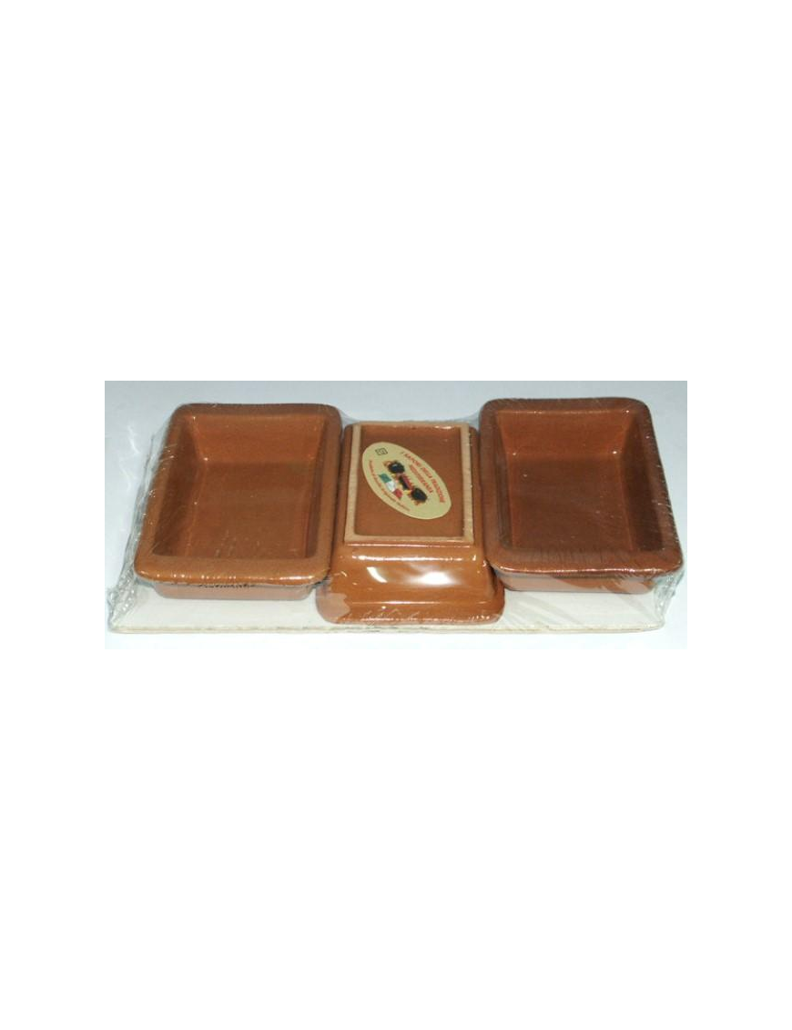 RECTANGULAR PRODUCTS SET OF 3 HONEY