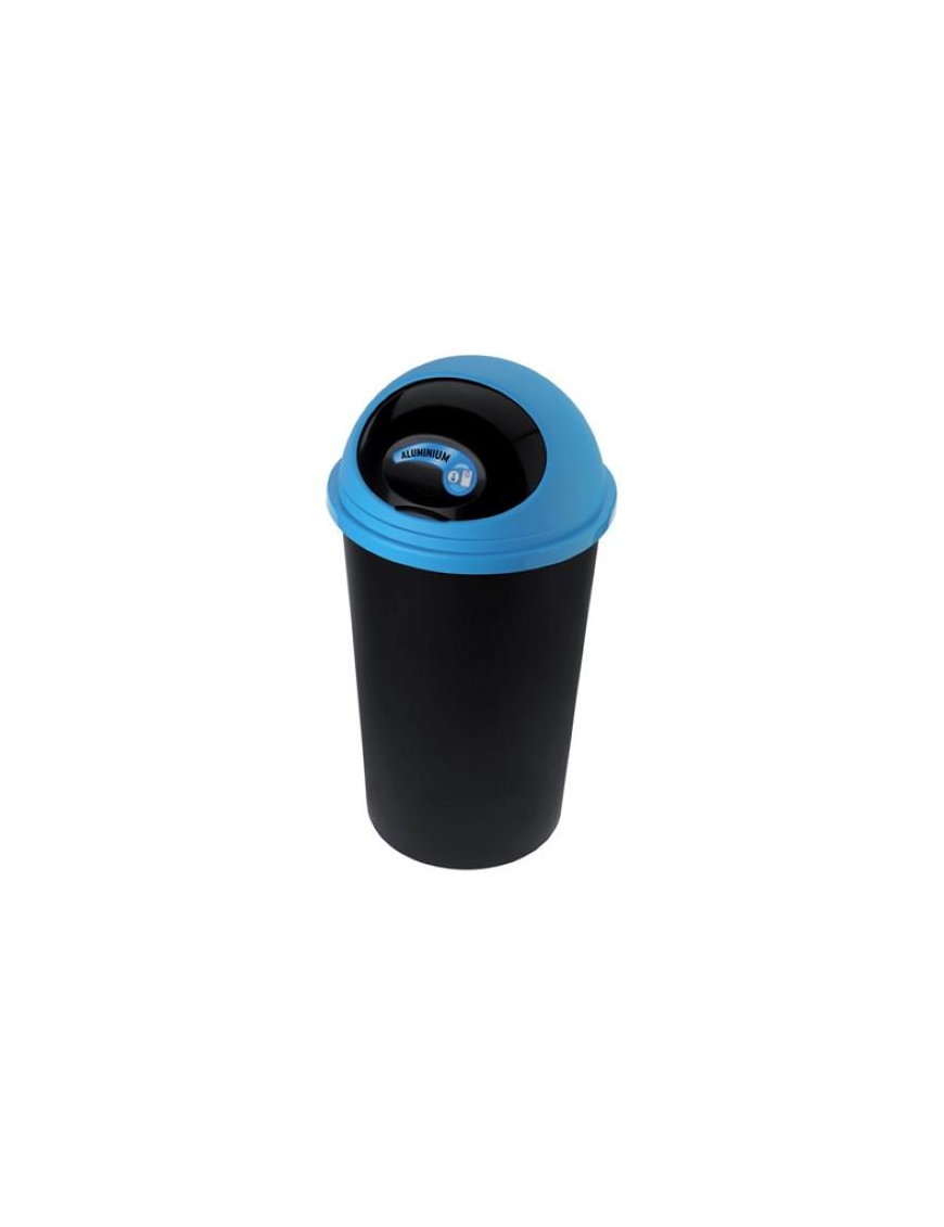 PATTUMIERA BIG HOOP 45 LITRI NERO/CELESTE