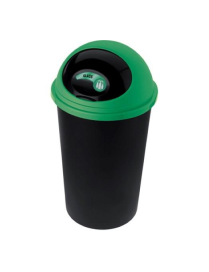 BIG HOOP WASTE BIN 45 LITERS BLACK/GREEN