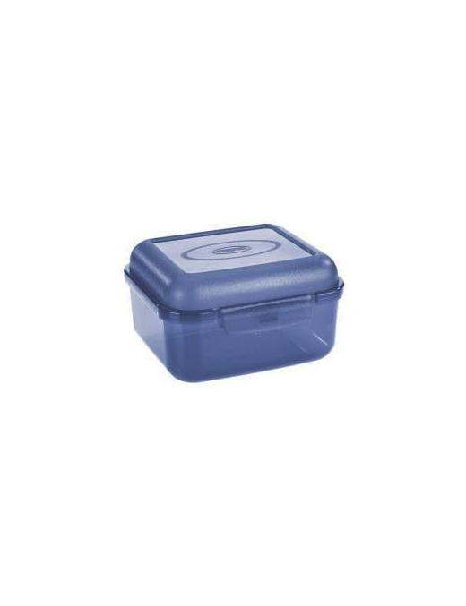 CONTAINER 13.5x12.2x8 CENTIMETERS TRANSPARENT/LIGHT BLUE