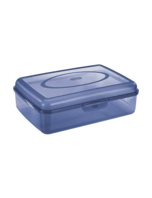 CONTAINER 29.5x20x8.6 CENTIMETERS TRANSPARENT/LIGHT BLUE