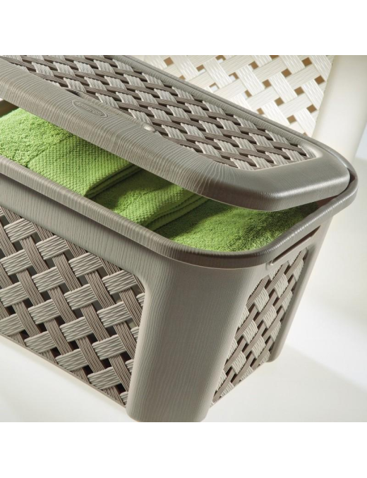 ARIANNA LINE ANGORA LAUNDRY BASKET