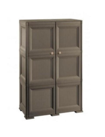 LINEA OMNIMODUS ARMADIO 3 MODULI 79x43x125 CENTIMETRI MARRONE