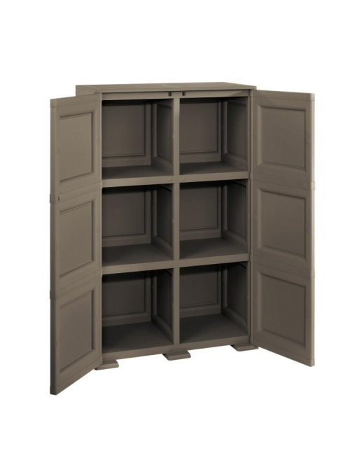 LINEA OMNIMODUS ARMADIO 3 MODULI 79x43x125 CENTIMETRI MARRONE