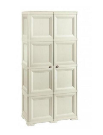 LINEA OMNIMODUS ARMADIO 4 MODULI 79x43x164 CENTIMETRI ANGORA
