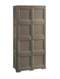 LINEA OMNIMODUS ARMADIO 4 MODULI 79x43x164 CENTIMETRI MARRONE