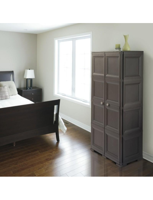LINEA OMNIMODUS ARMADIO 4 MODULI 79x43x164 CENTIMETRI MARRONE