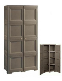 LINEA OMNIMODUS ARMADIO PORTASCOPE 79x43x164 CENTIMETRI MARRONE