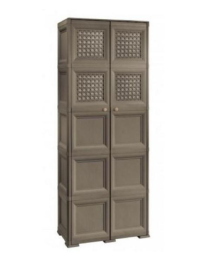 LINEA OMNIMODUS ARMADIO 5 MODULI 79x43x203 CENTIMETRI MARRONE