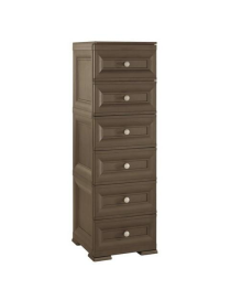 LINEA OMNIMODUS CASSETTIERA 6 CASSETTI MARRONE