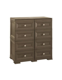 LINEA OMNIMODUS CASSETTIERA 8 CASSETTI MARRONE
