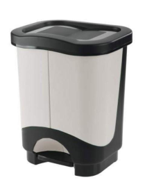 IDEA SEPARATE WHITE WASTE BIN