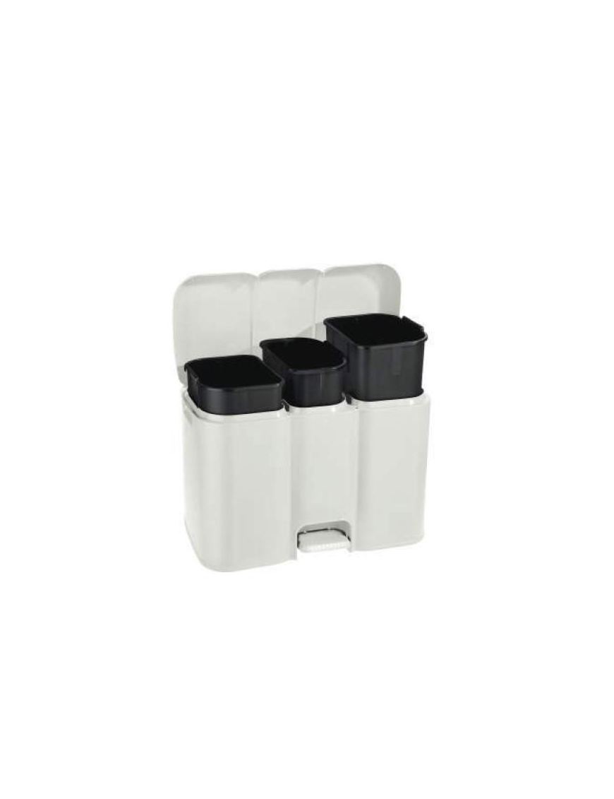 SEPARATE WASTE BIN PATTY 3 WHITE