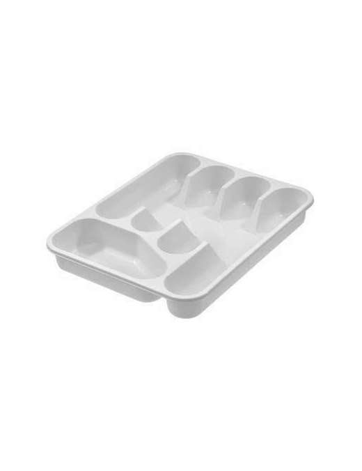 SMALL WHITE CUTLERY TRAY