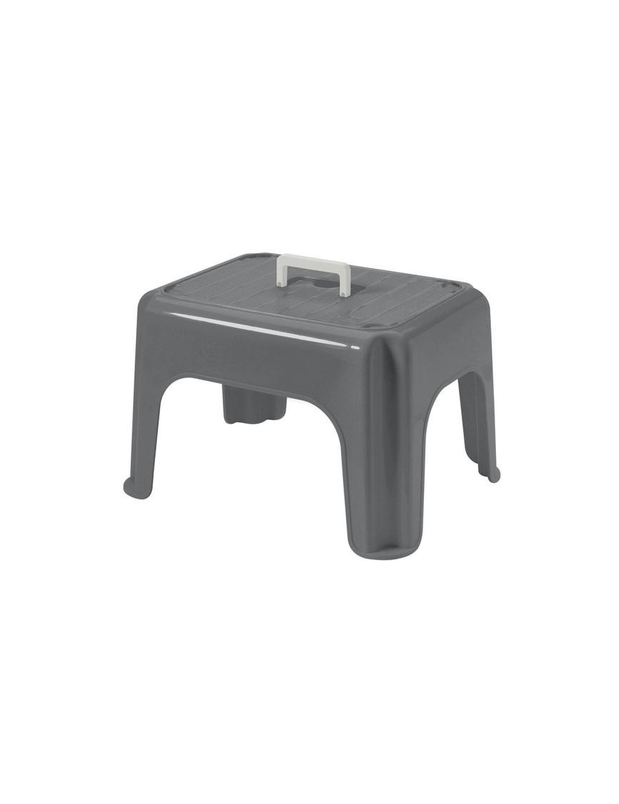 STOOL WITH HANDLE 38x30x24 CENTIMETERS GRAY