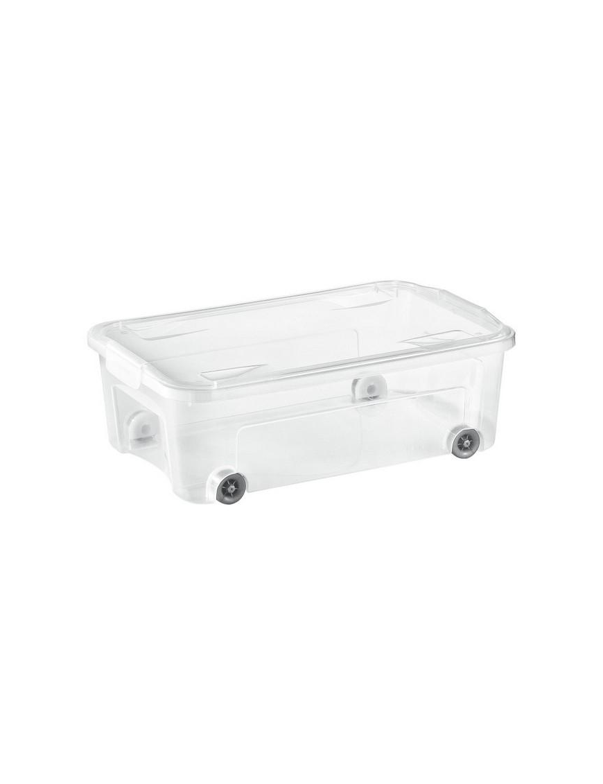 COMBIBOX TRASPARENTE CON RUOTE 59.3X38XH20CM