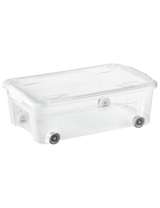 COMBIBOX TRASPARENTE CON RUOTE 59.3X38XH20CM