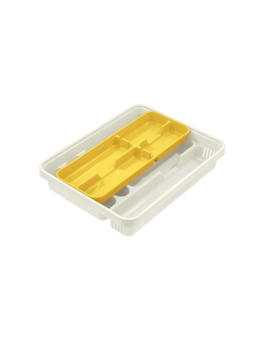 MIXY WHITE/LIME CUTLERY TRAY