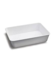 WHITE CATERING TRAY h8x25x35cm
