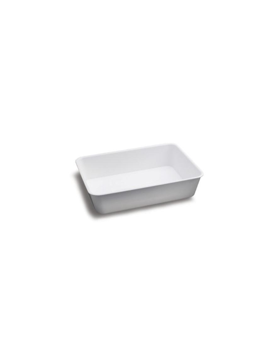 WHITE CATERING TRAY h8x25x35cm