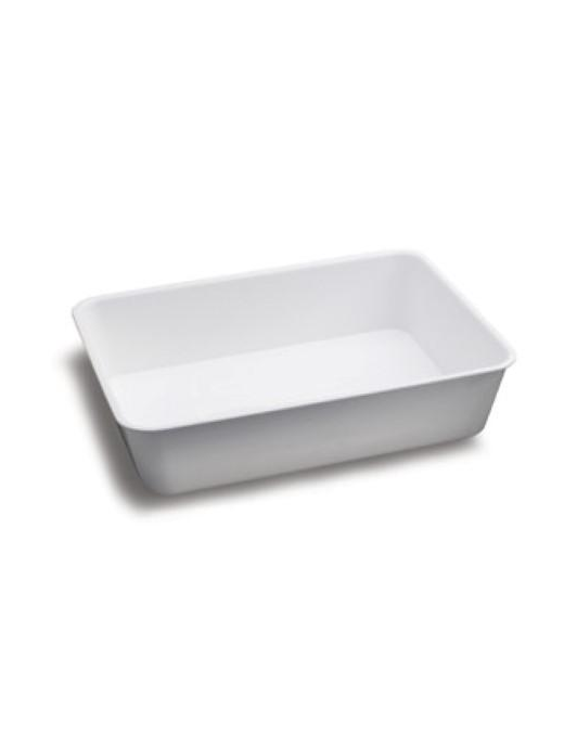 WHITE CATERING TRAY h8x25x35cm