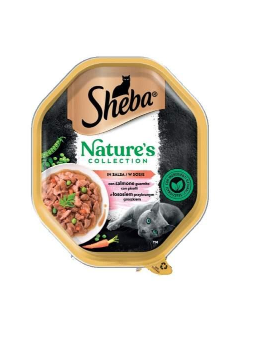 SHEBA NATURE'S SALMON+PEAS 85 GRAMS