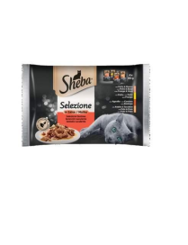 SHEBA MEAT SELECTION 4x85 GRAMS