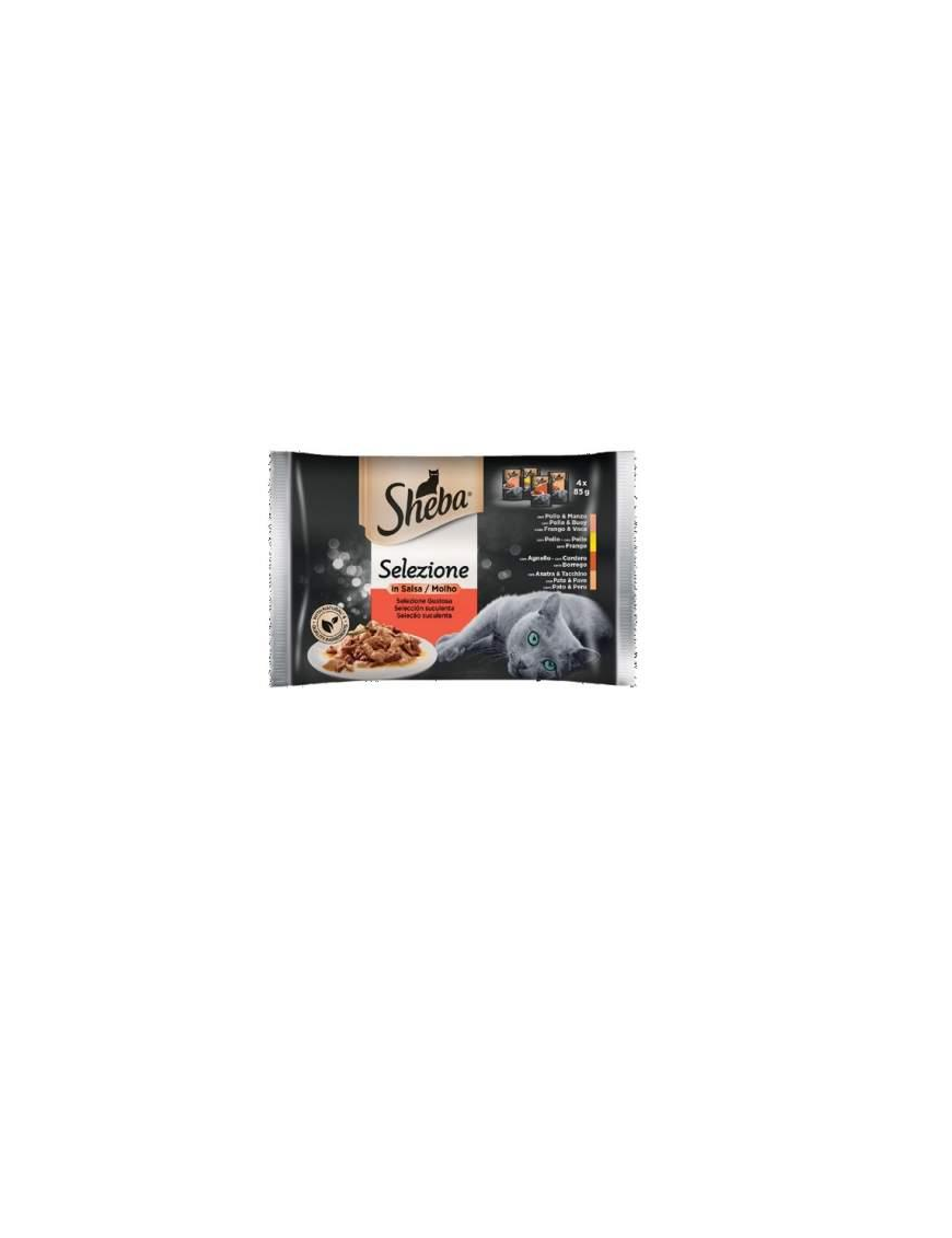 SHEBA MEAT SELECTION 4x85 GRAMS