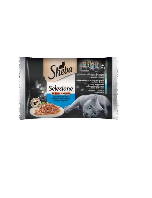 SHEBA FISH SELECTION 4x85 GRAMS