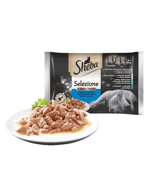 SHEBA FISH SELECTION 4x85 GRAMS