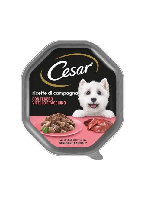 CESAR RICETTE DI CAMPAGNA VITELLOeTACCHINO 150 GRAMMI