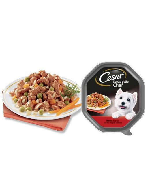 CESAR CHEF'S CHOICE BEEFeVEGETABLES 150 GRAMS