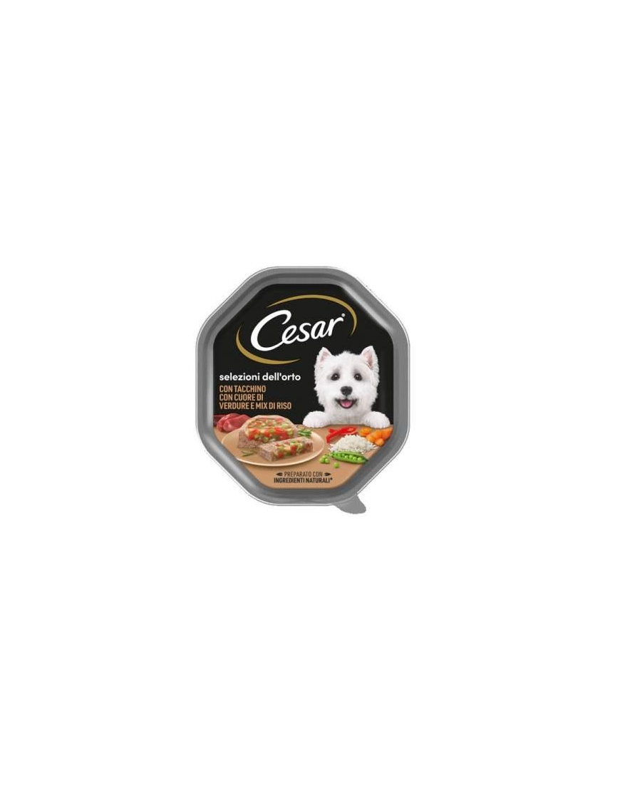CESAR VEGETABLE SELECTION TURKEY+VEGETABLES 150 GRAMS