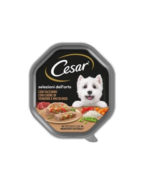 CESAR VEGETABLE SELECTION TURKEY+VEGETABLES 150 GRAMS