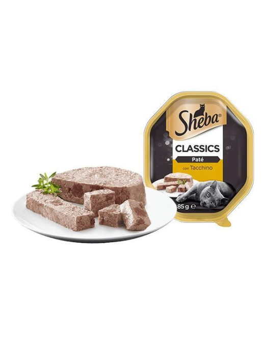 SHEBA PATE' RICETTE CLASSICHE TACCHINO 85 GRAMMI