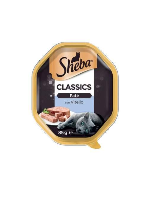 SHEBA PATE' RICETTE CLASSICHE VITELLO 85 GRAMMI