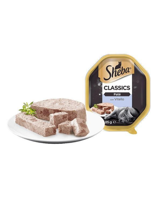 SHEBA PATE' RICETTE CLASSICHE VITELLO 85 GRAMMI