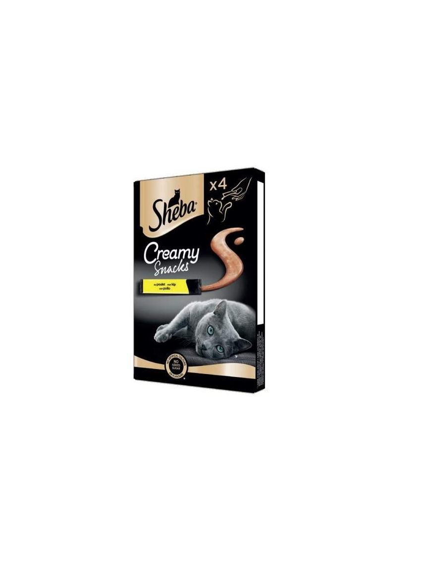 SHEBA CREAMY CHICKEN SNACK 4x12 GRAMS