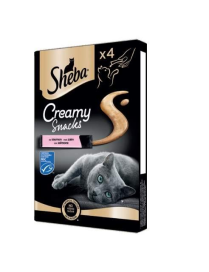 SHEBA CREAMY SNACK SALMONE 4x12 GRAMMI
