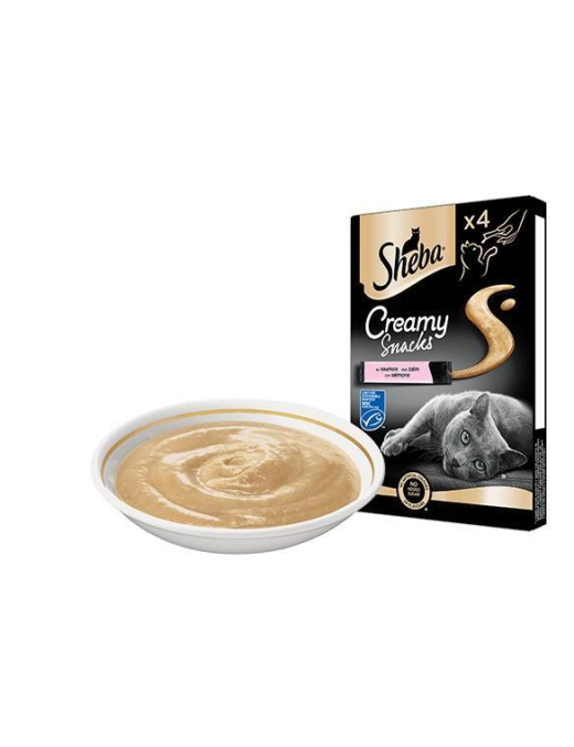SHEBA CREAMY SALMON SNACK 4x12 GRAMS
