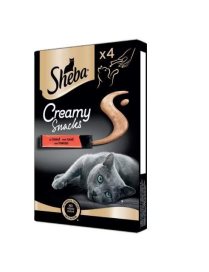 SHEBA CREAMY SNACK BEEF 4x12 GRAMS