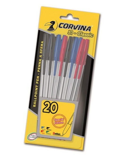 CORVINA PENNA CLASSICA A SFERA 20pezzi