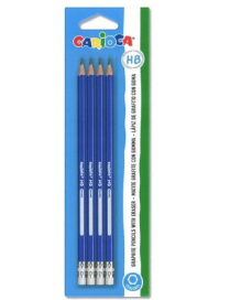 HB PENCIL CARRIER 4 pieces WITH ERASER