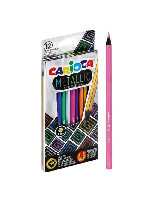 CARIOCA METALLIC PASTELLI 12pezzi