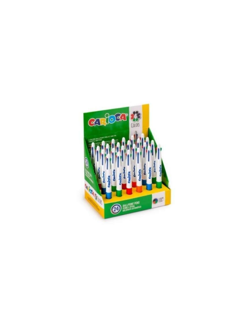 CARIOCA PEN 4 COLORS 24 pieces