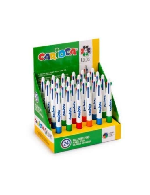 CARIOCA PENNA 4 COLORI 24pezzi