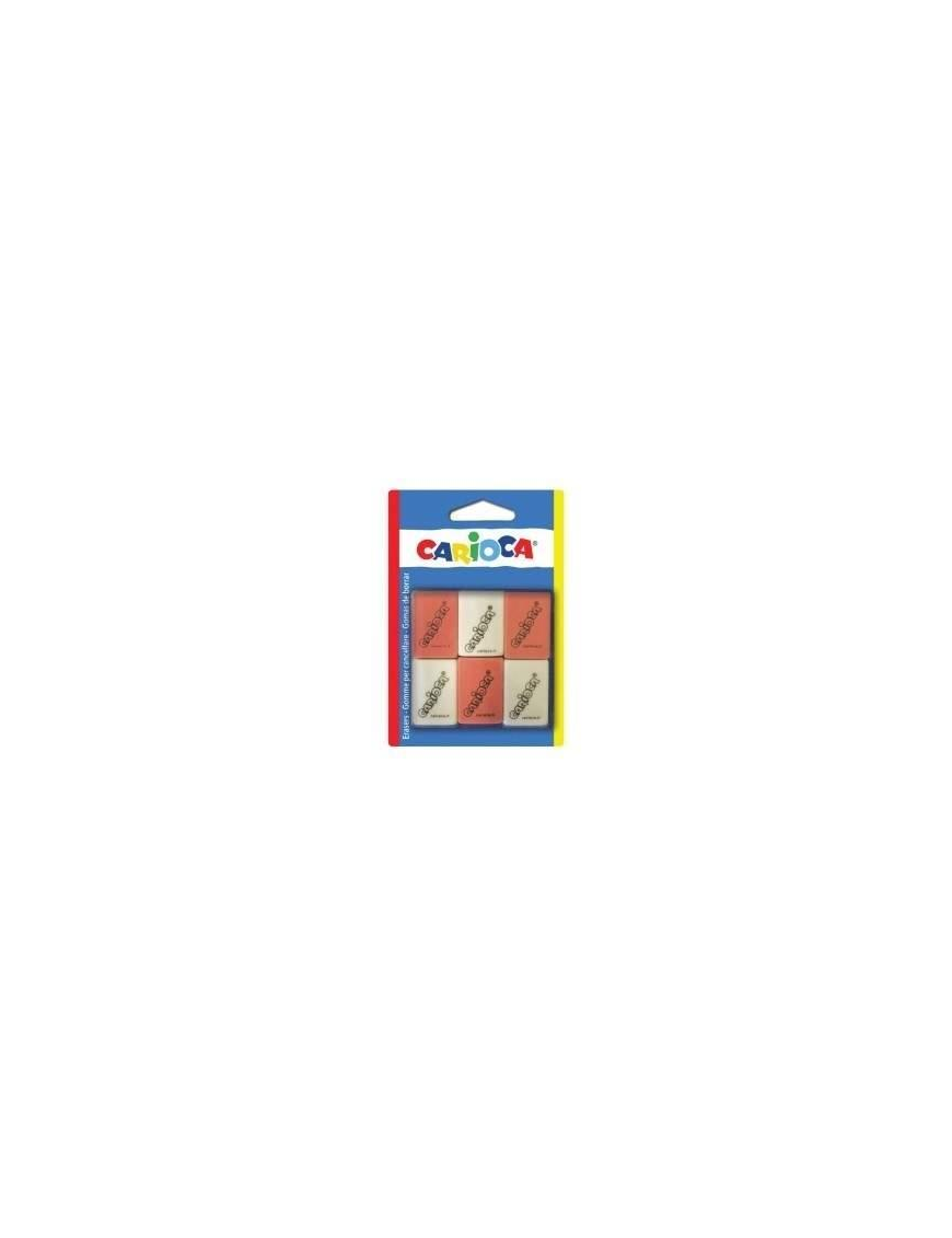 CARIOCA GOMME 6pezzi