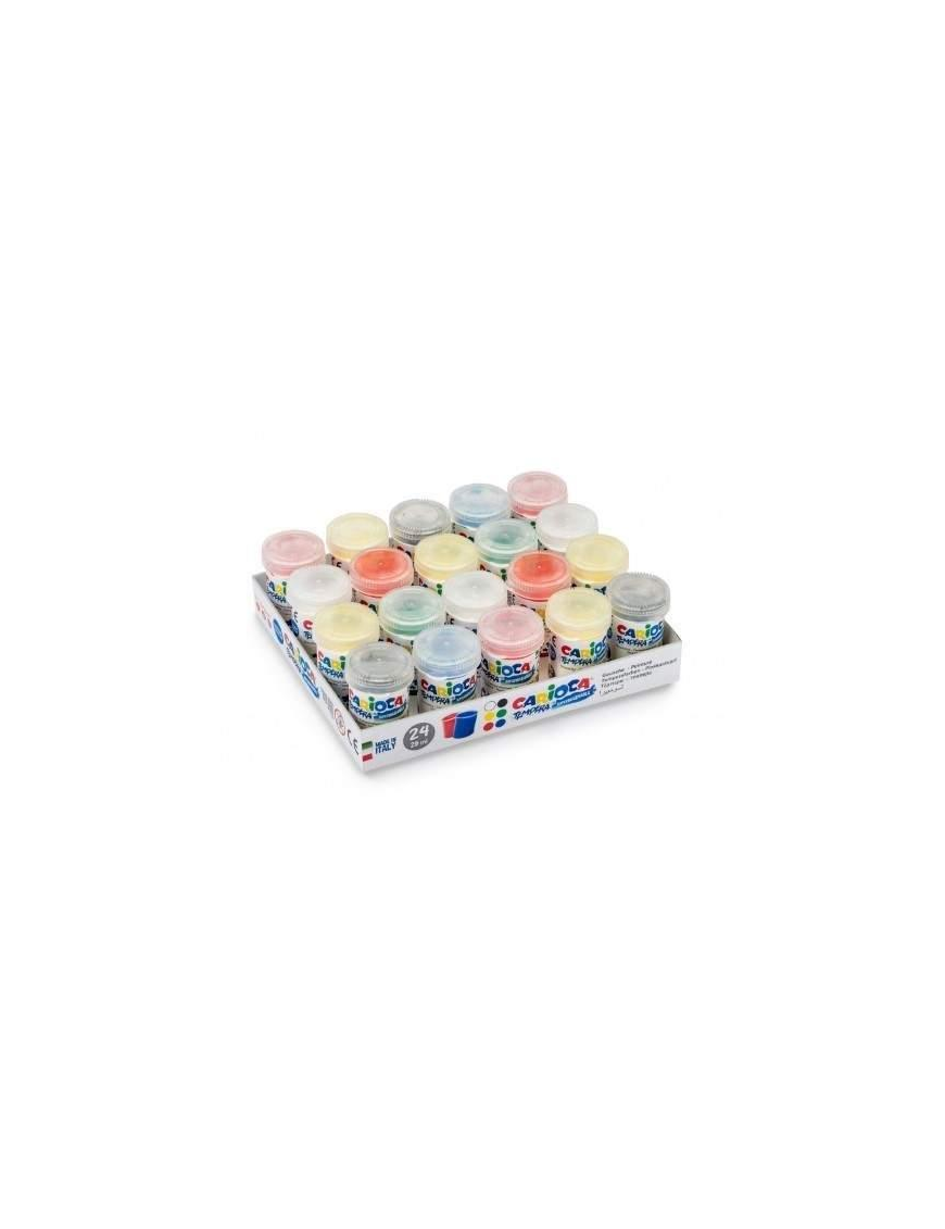 TEMPERA COLORS CARIOCA 25ml 24 pieces